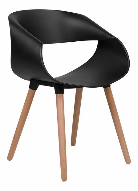 Set 2ks. jídelních židlí Charm (černá)