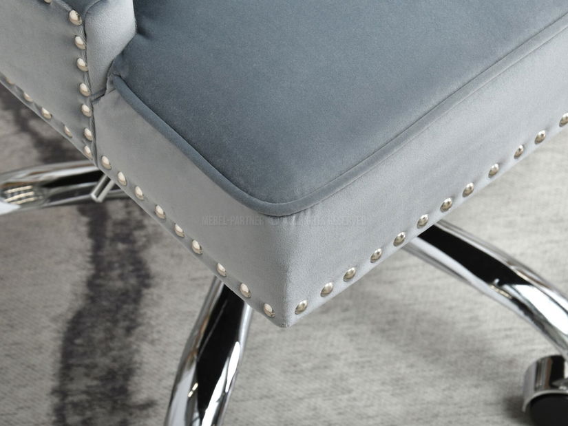 Židle Sonia (šedá + chromová)