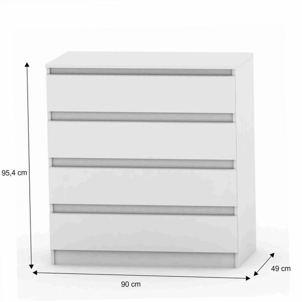 Komoda Hannah New 04 (bílá)
