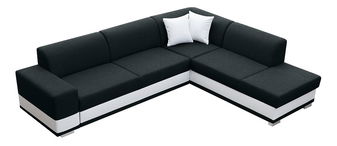 Rohová sedací souprava Darcia (černá) (L)