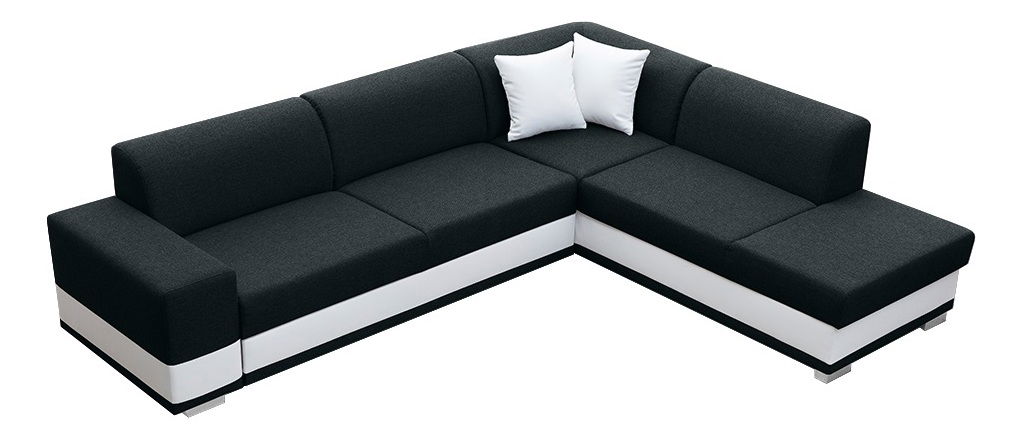 Rohová sedací souprava Darcia (černá) (P)