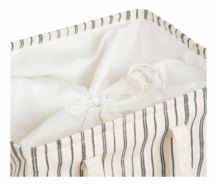 Prádelní koš Analoria (béžová + černá)