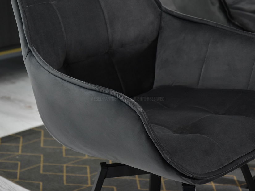 Židle Aranbura (grafit + černá)