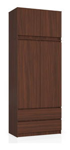 Šatní skříň Submarino (wenge) (s nástavbou)