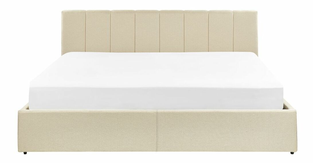 Manželská postel 180 cm Dabria (béžová) (s roštem) (s úl. prostorem)