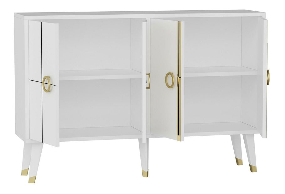 Konzolový stolek Davuba 2 (bílá)