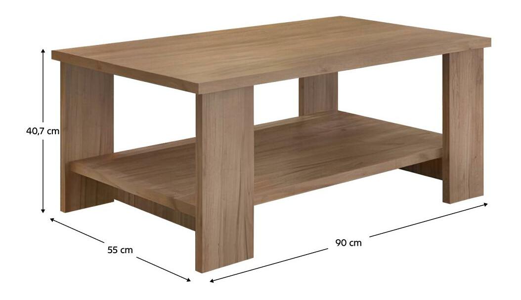 Konferenční stolek Bulah (dub craft dunkel)