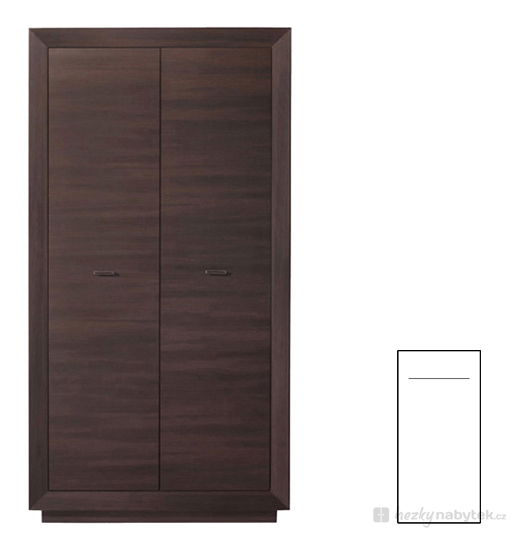 Šatní skříň BRW LARGO PSZF2D/20/10
