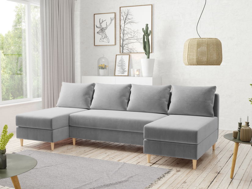 Rohová sedací souprava U Veron (šedá)