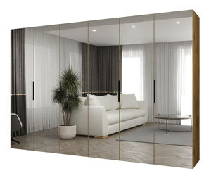 Šatní skříň 300 cm Mirabella 3 (dub artisan + černá)