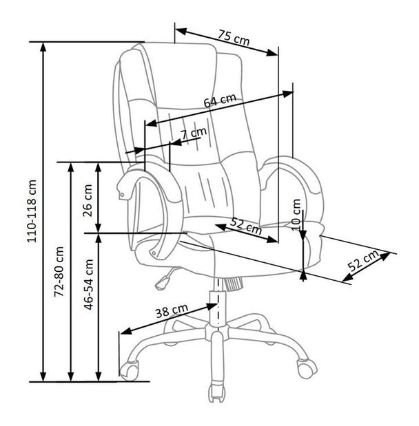 Křeslo Redcar (šedá)