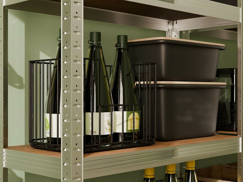 Regál Rubia 1 (stříbrná)