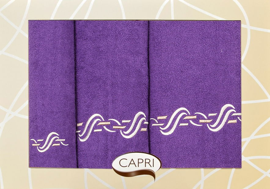 Souprava ručníků Wije 55 (švestková)