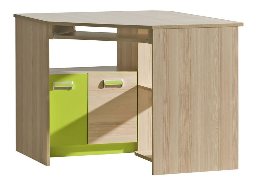 Rohový PC stolek Lavendon L11 (zelená)