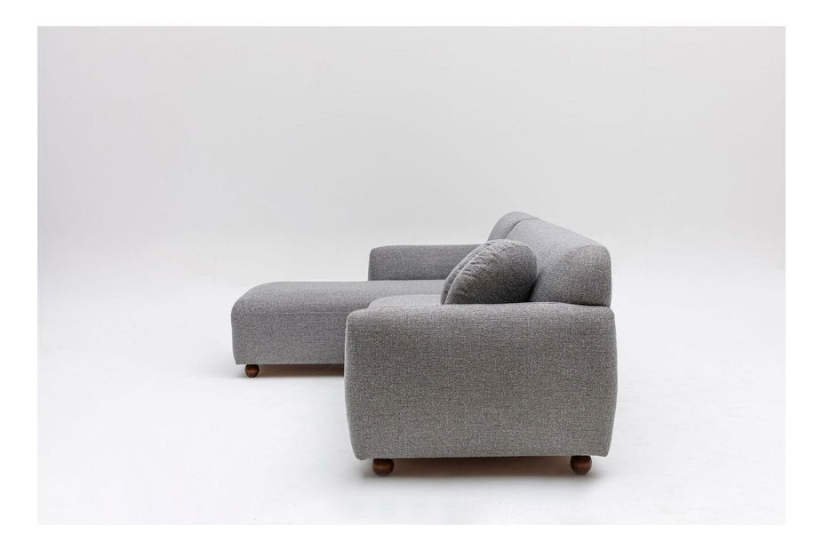 Rohová sedačka Edoletta 1 (L) (světle šedá)