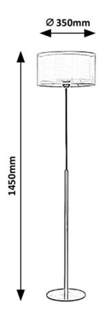 Stojanové svítidlo Anatase B (černá + krémová)