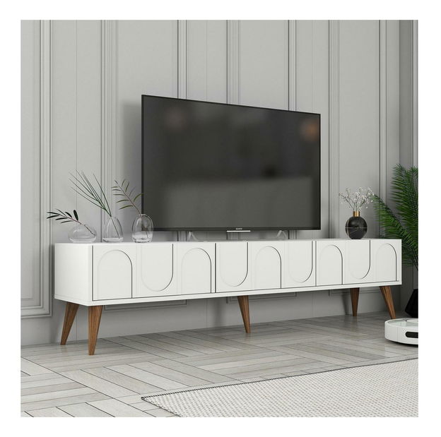 TV stolek/skříňka Bipemu 3 (bílá + ořech)