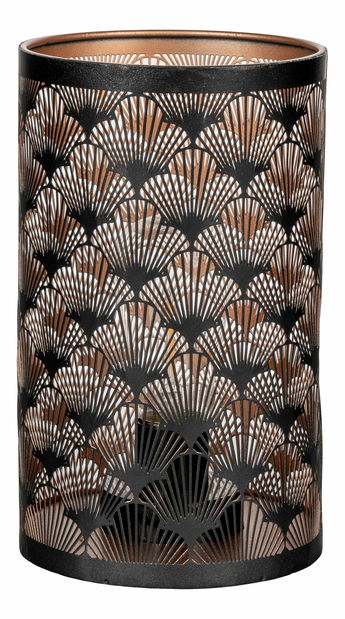 LED svícen 60 ks Nastelia (černá + měděná)