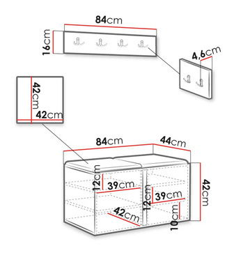 Předsíň Tovenaz VI (dub artisan + černá)