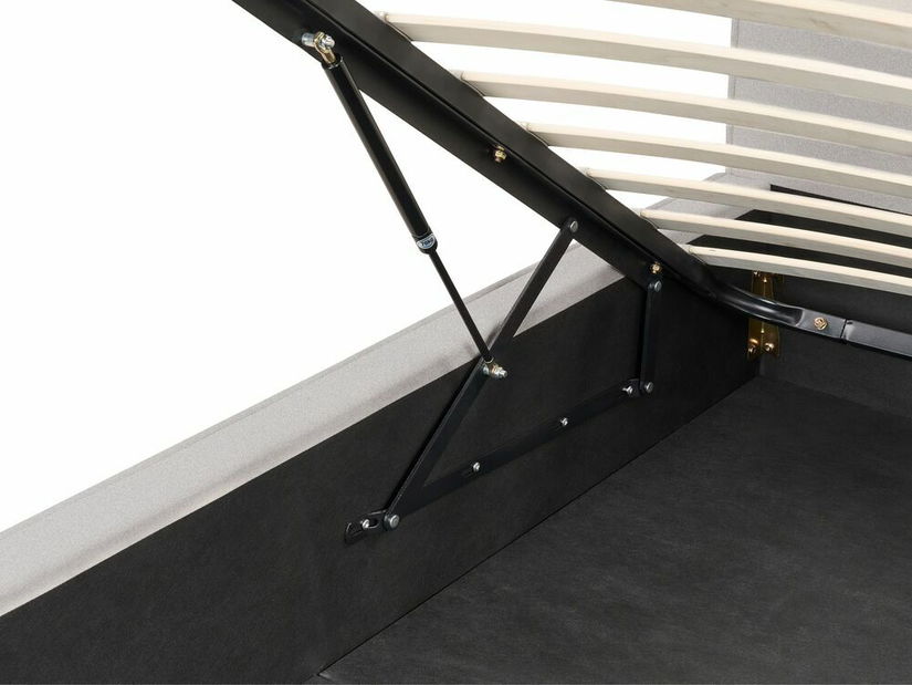 Manželská postel 180 cm Moiza (šedá)