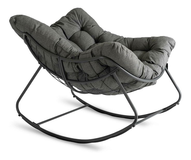 Houpací křeslo Levantado (šedá)
