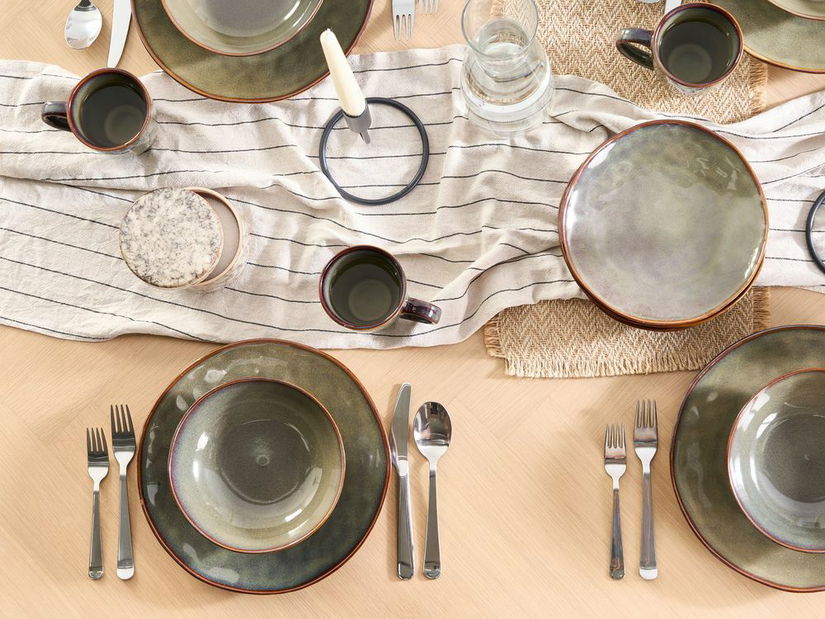 Sada nádobí 16 ks Tenzin (zelená)