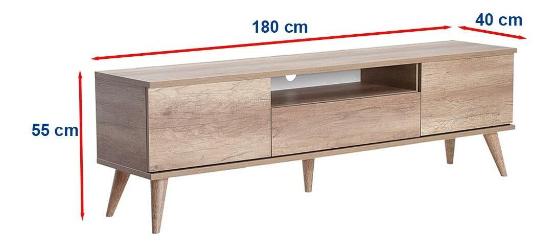 TV skříňka Thea 7 (ořech světlý)
