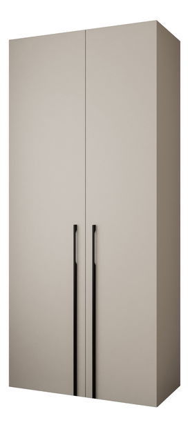 Šatní skříň 110 cm Carmela 50-3 (kašmír + černá)