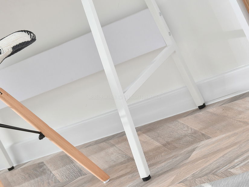 PC stolek Borge (dub + bílá)