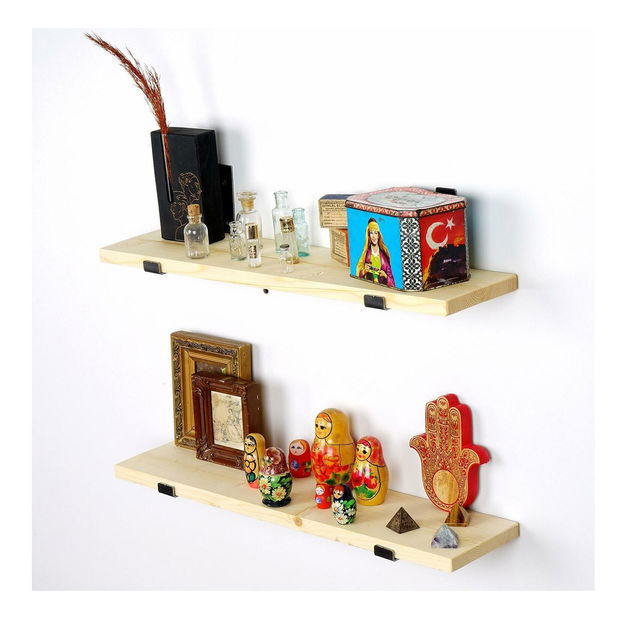 Set 2ks. polic Dupone 5 (černá + dub)