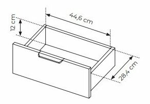 Komoda Lyran 2D2S (antracit + zlatá)