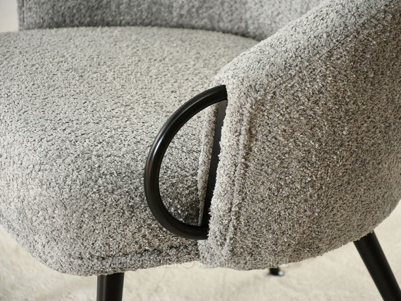 Křeslo Carma F (šedá + černá)