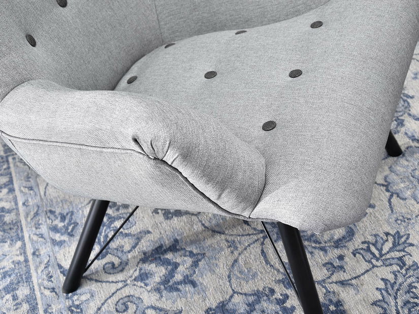 Relaxační křeslo Dawntawn (šedá + černá)