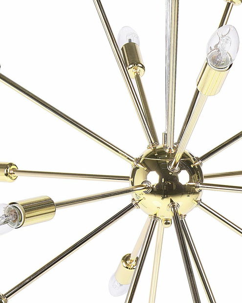 Závěsná lampa Maffra (zlatá)