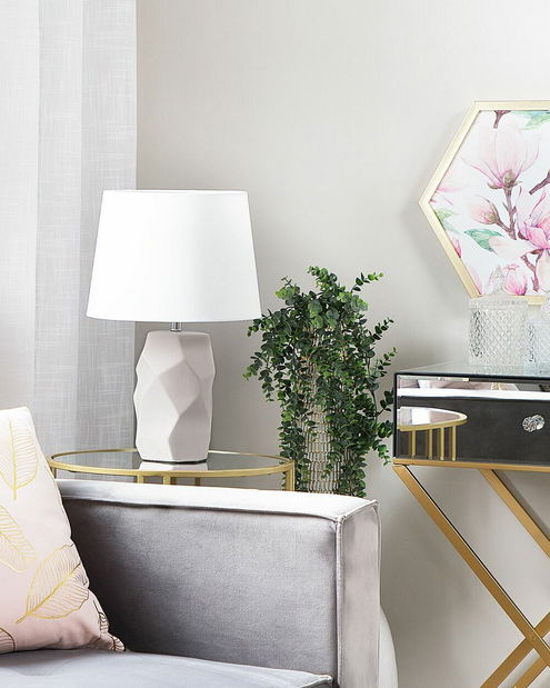 Stolní lampa Elida (růžová)