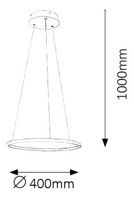 Závěsné svítidlo Donatella 2543 (bílá + chromová)