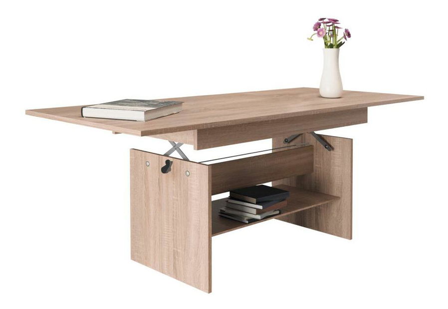 Rozkládací jídelní stůl Likud (dub sonoma) (pro 4-6 osob)