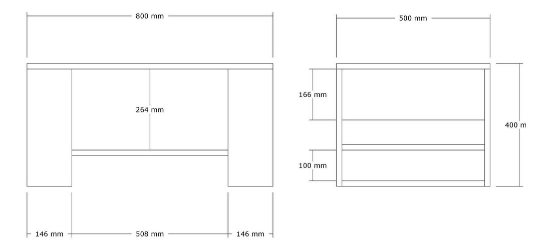 Konferenční stolek Irina (dub safírový)