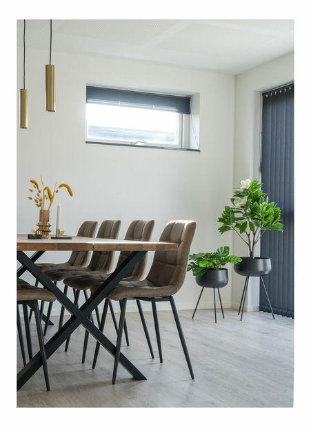 Set 2 ks květináčů Aridelia (černá)