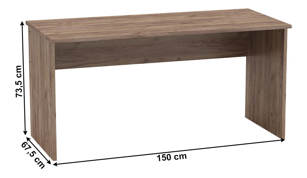 Kancelářská sestava Hansa 2 NEW (craft dunkel + bílá)