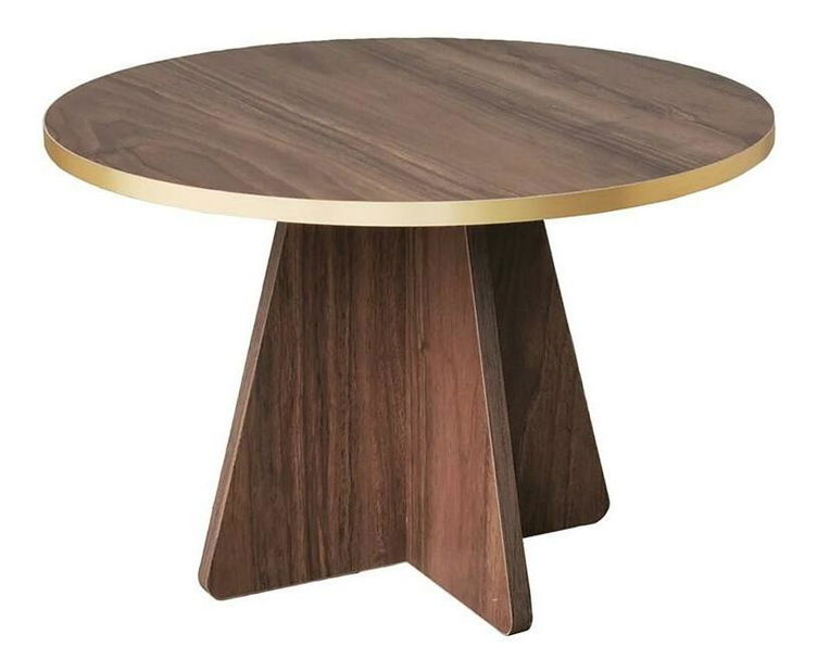 Konferenční stolek Kabivo 1 (zlatá + ořech)