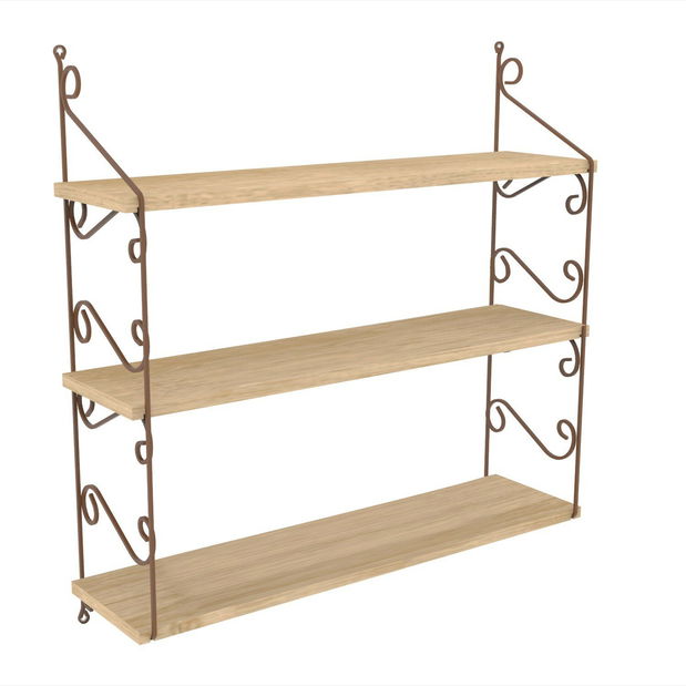 Nástěnná police Serra (dub)