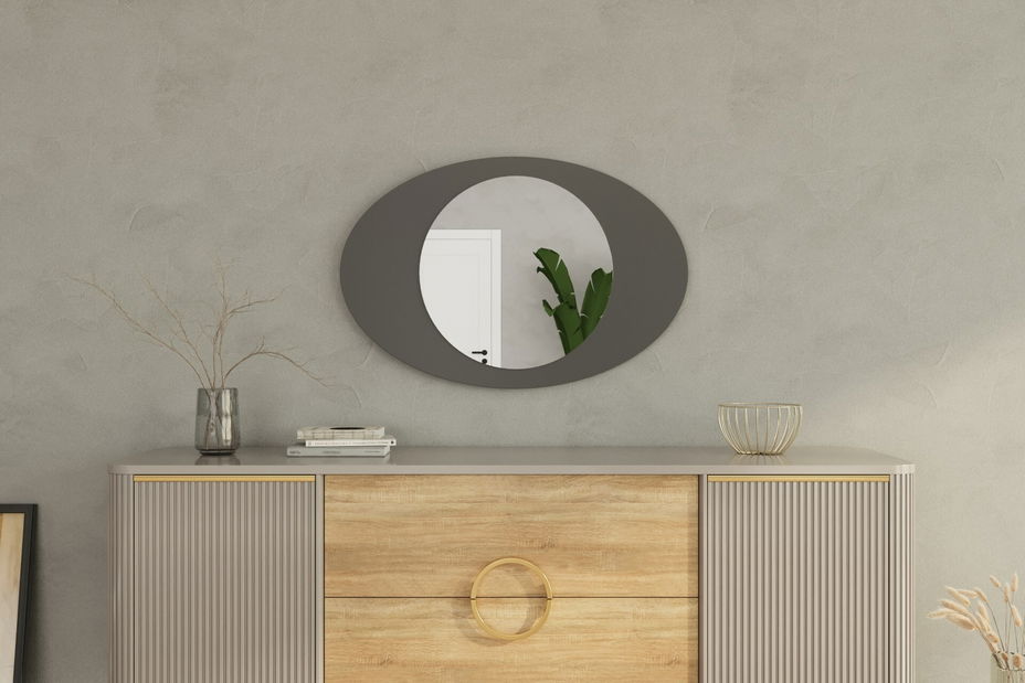 Zrcadlo Oblisimo (antracit)