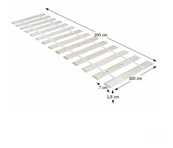 Laťkový rošt 200x160 cm 14 laťový