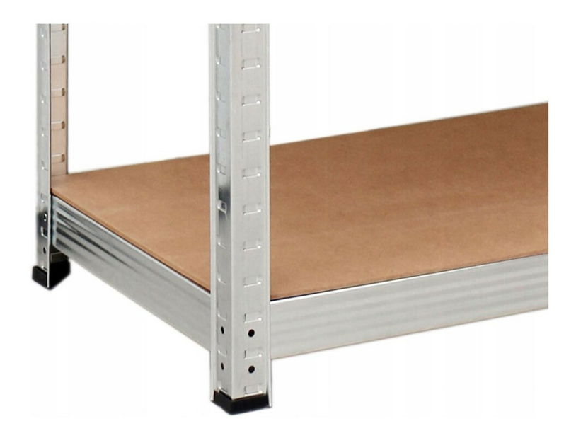 Regál Rubia 3 (stříbrná)