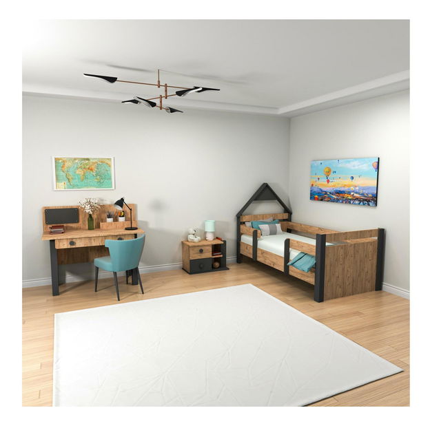  Studentský pokoj Nilili 8 (borovice atlantická + antracit)