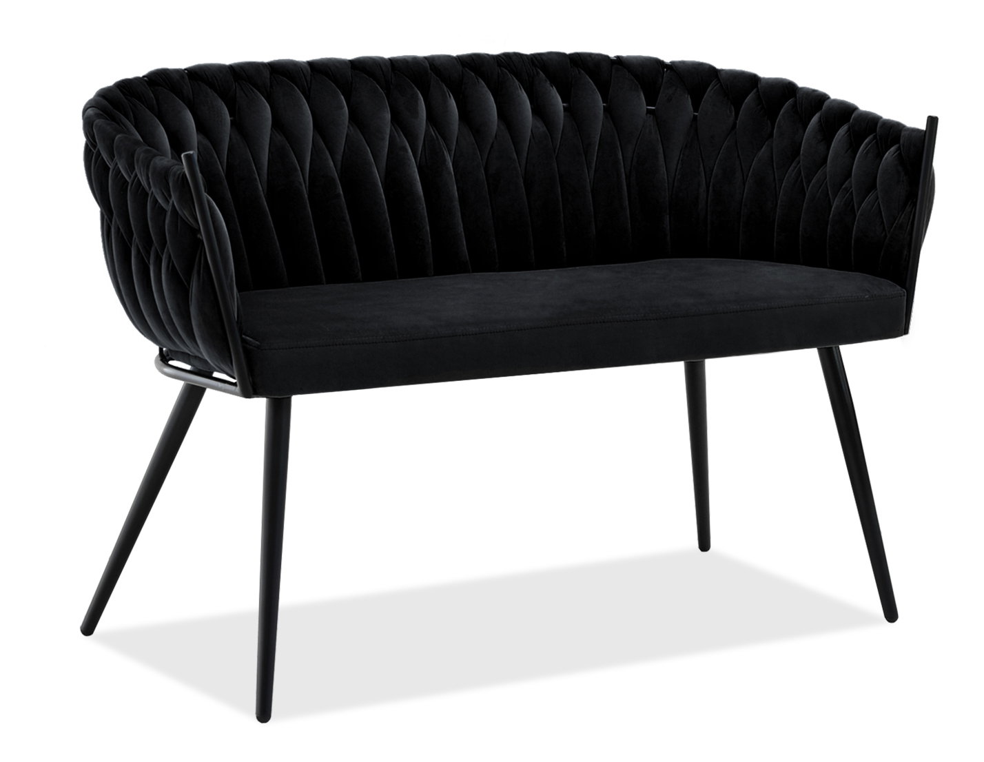 Pohovka dvousedačka Radio (černá)