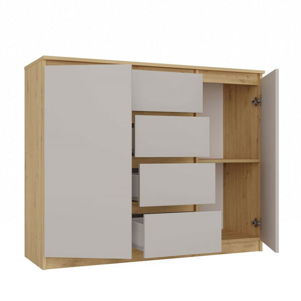 Komoda Musecalo 8 (dub artisan + kašmír)