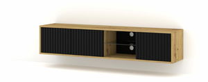 TV skříňka/stolek Mitra 156 (dub artisan + černá)