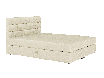 Boxspring postel 140x200 cm Waller (béžová) (s roštem a matrací)